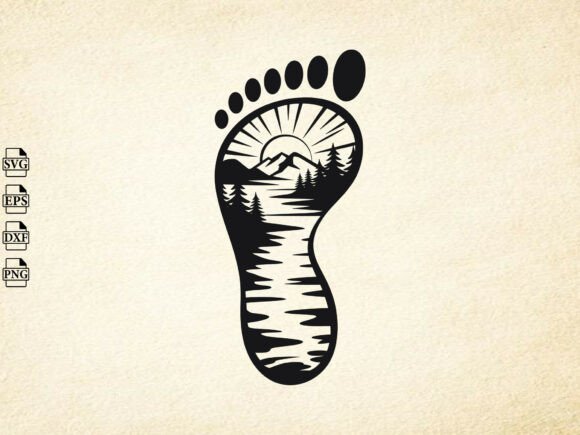 Download Hiking Boot Svg, Forest Scene Svg - Premium Bundle