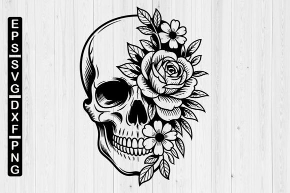 Download Floral Skull Svg,skull Flower,Skull - Skull svg Collection