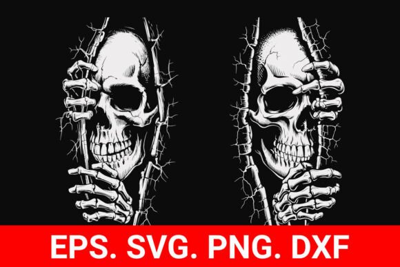 Download Peeking Skull Svg, Haloween Skeleton Svg - Premium Resources
