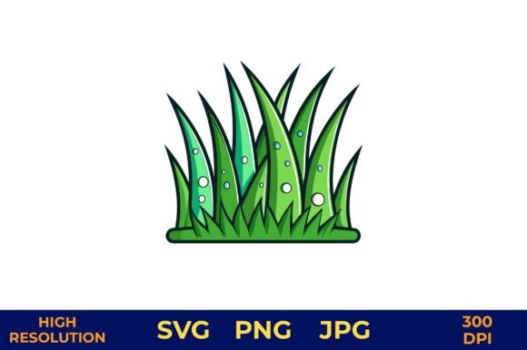 Download Cartoon Grass Blades Smiling Faces - Cartoon grass Collection