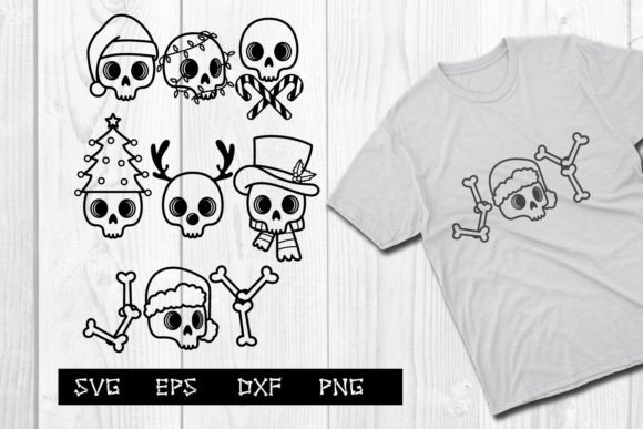 Download Christmas Skull Svg, Skeleton Hand Drawn - Skull svg Collection