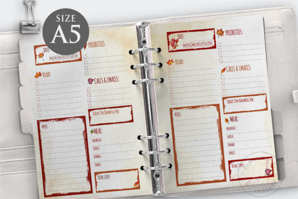 Download Fall Design Daily Planner Inserts - Fall Collection