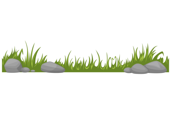 Download Ground Seamless Border. Cartoon Grass an - Cartoon grass Collection